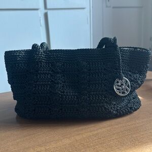 The Sak Black Crochet Small Handbag